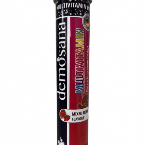 4005292011068-Demosana Effervescent Vitamin Tablets - Multivitamin - Mixed Berry Flavour - WHS