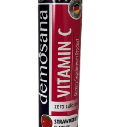 Demosana Effervescent Vitamin Tablets - Vitamin C - Strawberry Flavour - WHS