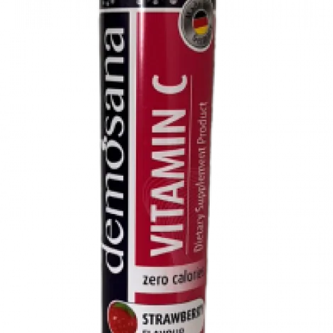 Demosana Effervescent Vitamin Tablets - Vitamin C - Strawberry Flavour